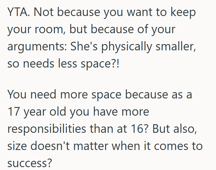 Screenshot 2025 07 24 000142 His Sister Wants To Move Into His Room Because It Is Much Bigger, But He Refuses To Move Out