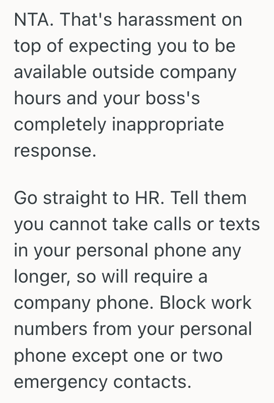 Screenshot 2025 07 24 at 2.27.46 PM A Contractor Sent An Engineer Inappropriate Messages After Hours, So When Her Boss Laughed It Off, She Started Wondering If HR Was Her Only Option