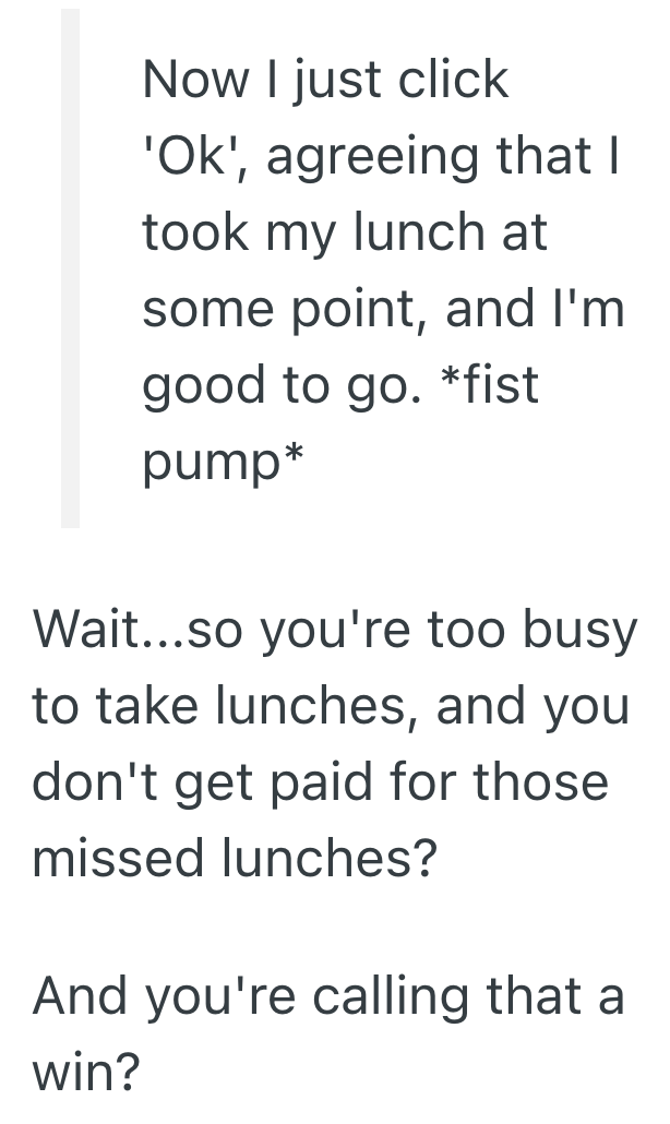Screenshot 2025 07 25 at 11.36.11 PM Taking A Lunch Break Is Mandatory, But The New Manager Makes It More Complicated Than It Needs To Be