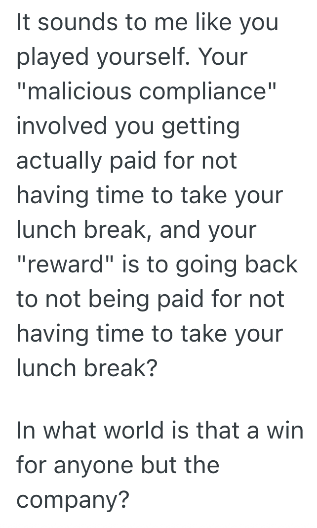 Screenshot 2025 07 25 at 11.37.01 PM Taking A Lunch Break Is Mandatory, But The New Manager Makes It More Complicated Than It Needs To Be