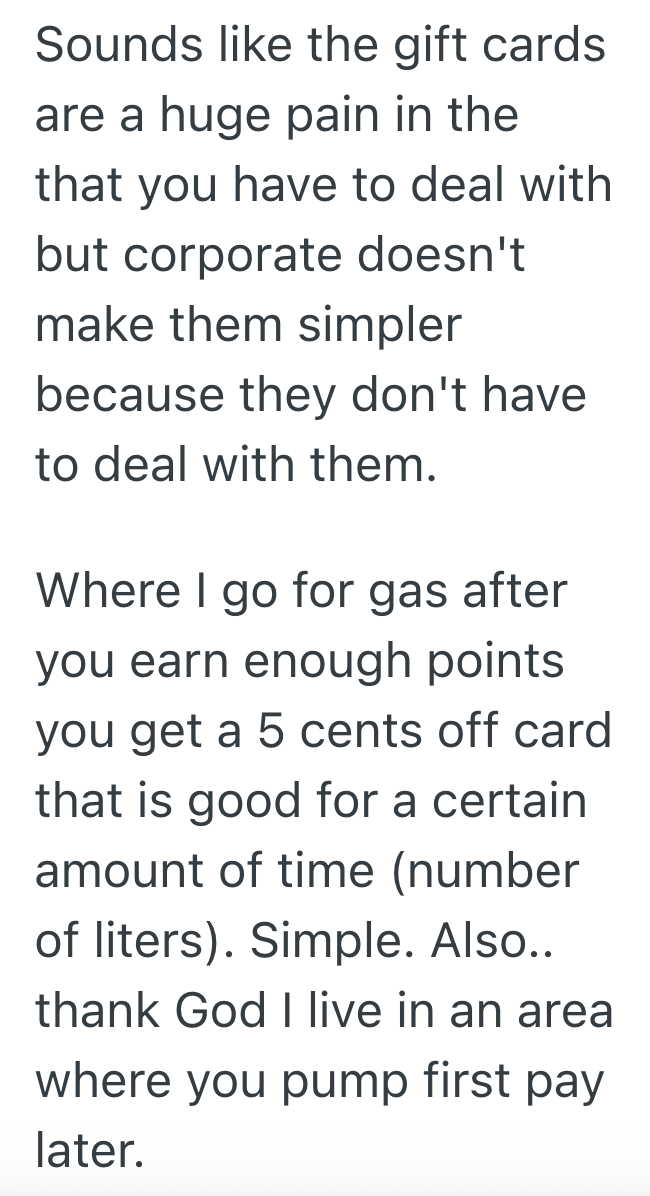 Screenshot 2025 07 27 at 1.49.22 PM Customer Has To Use A Gift Card In Order To Get A Store Discount, But She Doesnt Have Any Money On The Card