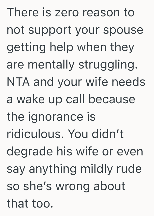 Screenshot 2025 07 28 at 11.58.17 PM Man Criticizes His Friends Wife For Her Views Of Therapy And Mental Health, So His Own Wife Called Him Out On It