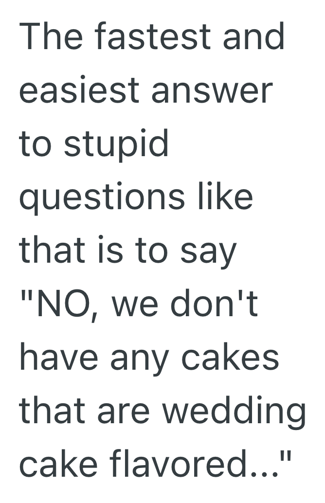 Screenshot 2025 07 28 at 12.46.01 PM Older Customer Tried To Order Wedding Cake Flavor Without Knowing What It Was, So He Blamed The Staff When They Couldn’t Read His Mind