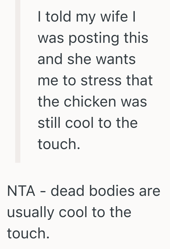 Screenshot 2025 07 28 at 6.24.34 PM His Wife Was Excited To Try A New Chicken Recipe, But He Refused To Eat It Since It Wasnt Properly Refrigerated