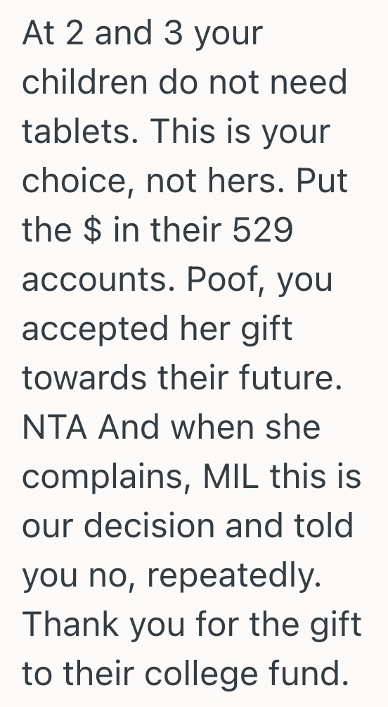 Screenshot 2025 07 29 at 6.37.22 PM Grandma Wants To Buy iPads For Her Grandkids, But Her Daughter In Law Doesnt Want Her Kids To Have Them