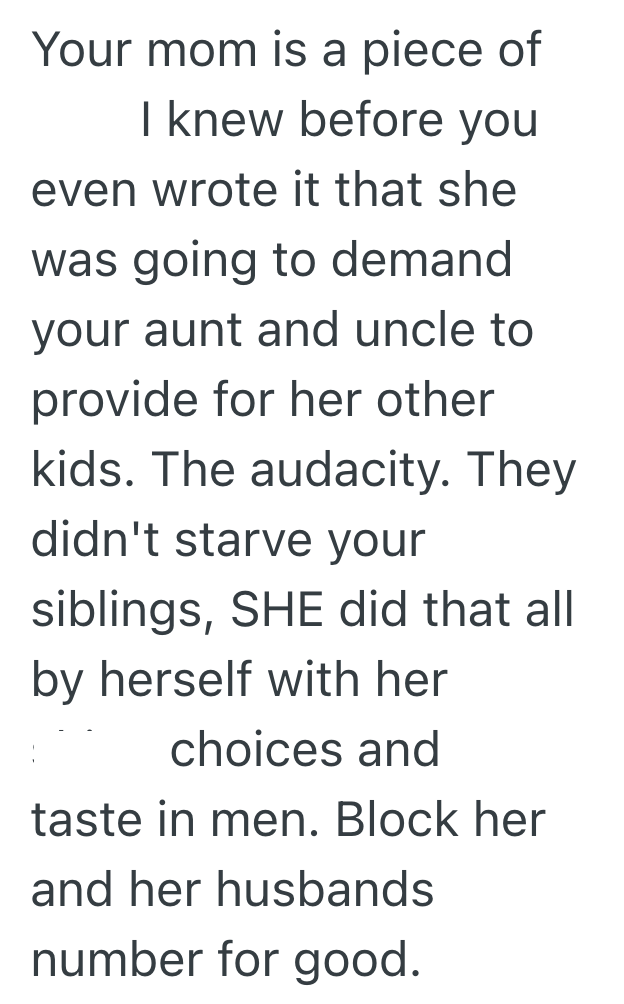 Screenshot 2025 07 30 at 1.12.55 AM Boys Aunt And Uncle Provide For Him After His Dads Demise, But The Boys Mom Resents This And Thinks They Should Help Her Other Kids Too
