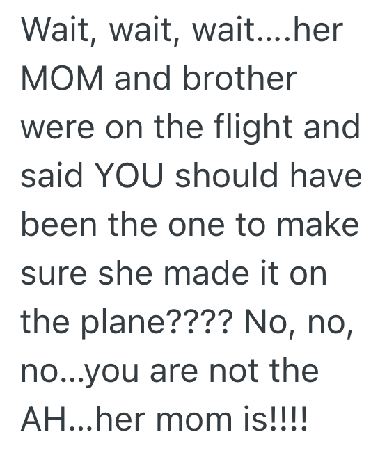 Screenshot 2025 07 30 at 1.41.49 AM Family Flies Home From A Wedding On Standby, But When One Person Doesnt Make It On The Flight, The Blame Game Begins
