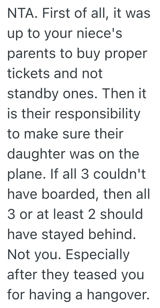 Screenshot 2025 07 30 at 1.42.59 AM Family Flies Home From A Wedding On Standby, But When One Person Doesnt Make It On The Flight, The Blame Game Begins