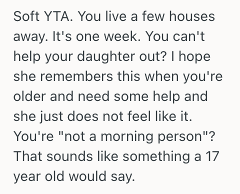 Screenshot 2025 07 30 at 10.16.06 AM Grandmother Is Not Used To Waking Up Early, So She Refused To Babysit Her Grandson In The Morning