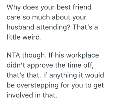 Screenshot 2025 07 30 at 10.41.14 AM Woman Told Her Best Friend That Her Husband Couldnt Make It To Her Wedding, But Her Friend Got Upset And Kept Pushing For Him To Come