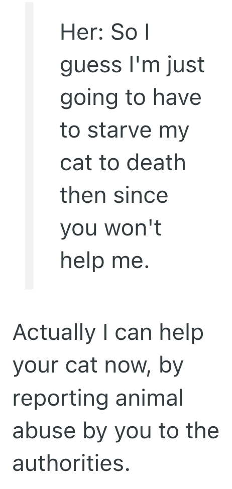 Screenshot 2025 07 30 at 2.03.46 PM Customer Threw A Tantrum When The Store Was Out Of Her Favorite Cat Food, But When She Accused The Cashier Of Letting Her Pet Starve, He Hung Up