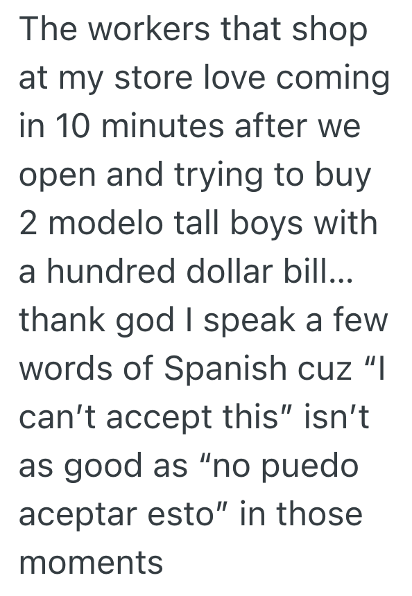 Screenshot 2025 07 30 at 5.42.04 PM Convenience Store Employee Cant Break Large Bills, But One Customer Didnt Seem To Understand