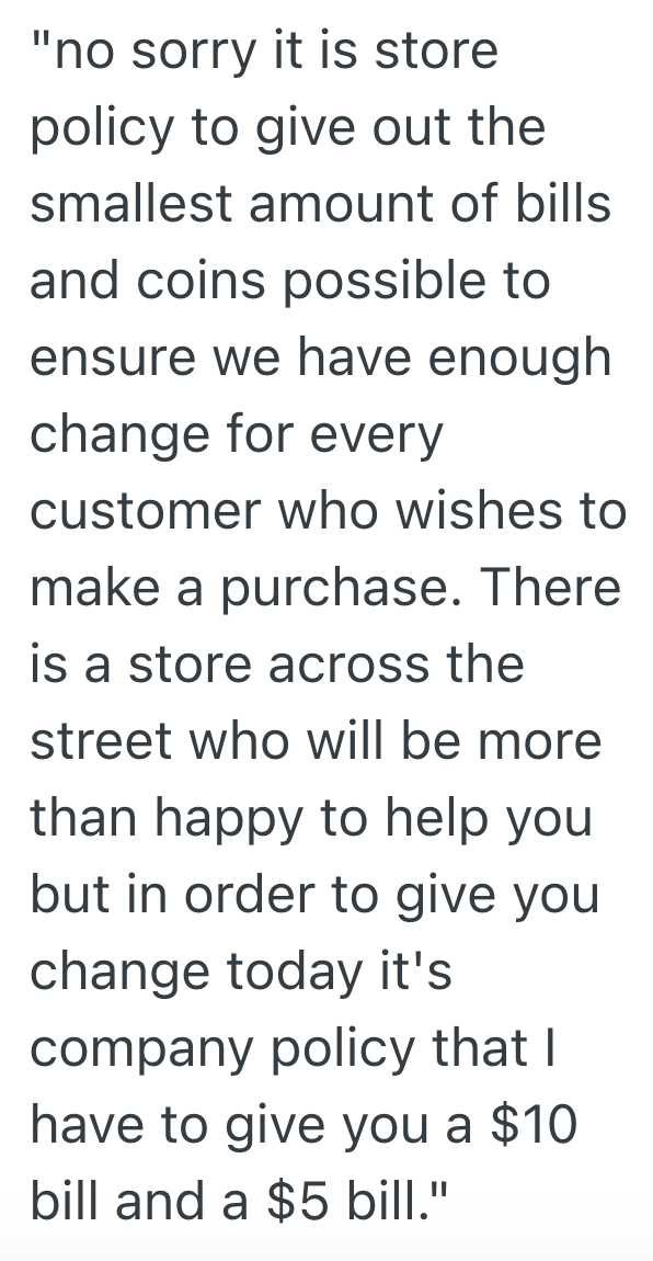 Screenshot 2025 07 30 at 5.43.22 PM Convenience Store Employee Cant Break Large Bills, But One Customer Didnt Seem To Understand