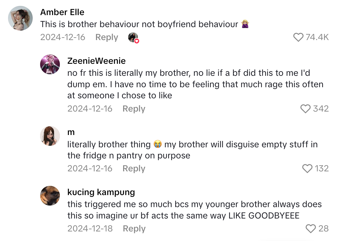Screenshot 2025 07 30 at 7.20.00 AM Boyfriend Ate An Entire Container Of Cheese Spread In One Sitting And Then Put It Back In The Fridge. Now His Girlfriend Is Very Annoyed.