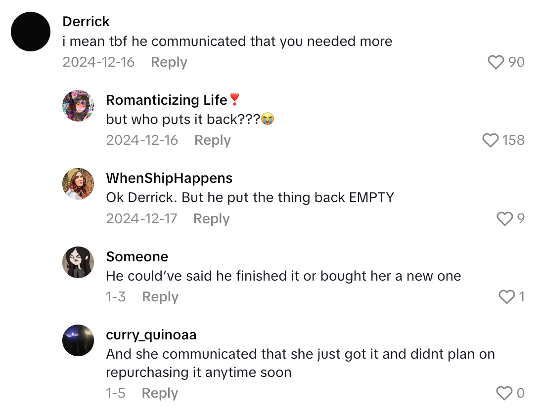 Screenshot 2025 07 30 at 7.21.44 AM Boyfriend Ate An Entire Container Of Cheese Spread In One Sitting And Then Put It Back In The Fridge. Now His Girlfriend Is Very Annoyed.