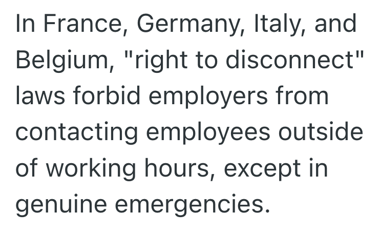 Screenshot 2025 07 30 at 7.44.00 PM Company Doesnt Let An Employee Work From Home, But Then Calls Them On Their Personal Phone. So They Tell The Company That Theyll See Them On Monday.