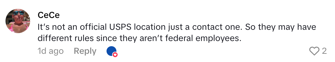 Screenshot 2025 07 30 at 8.17.00 PM US Postal Customer Sees A Possible Tip Jar In A Location, And Wonders If This Is The New Normal