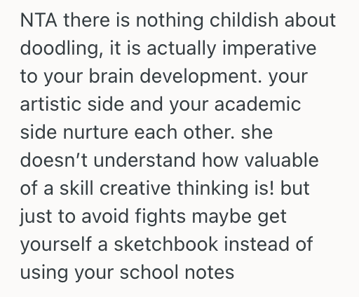 Screenshot 2025 07 30 at 9.14.11 AM Teenage Boy Loves Doodling In His Notebook, But His Mom Thinks Its Immature And Messy