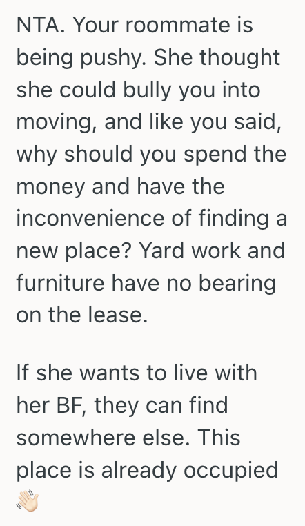 Screenshot 2025 07 31 at 2.31.52 PM Her Roommate Wanted To Take The Next Step And Live Alone With Her Boyfriend, But She Refused To Be Forced To Move Out