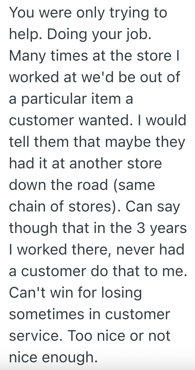 Screenshot 2025 07 31 at 6.58.18 PM Customer Complains About Not Being Able To Find What Hes Looking For, But When An Employee Tries To Help, The Customer Is Incredibly Rude