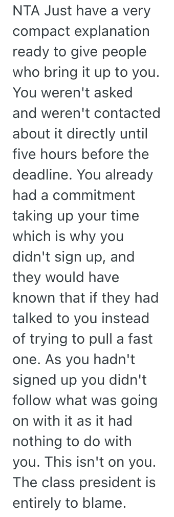 Screenshot 2025 07 31 at 7.45.31 AM A Fellow Student Signed Her Up To Participate In A School Event Without Her Permission, So She Wouldnt Participate