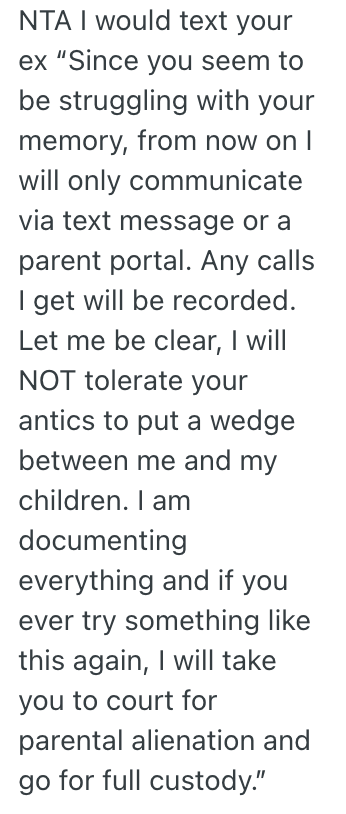 Screenshot 2025 07 31 at 7.53.14 AM His Ex Lied To Their Daughter About Why She Couldnt Go On A Camping Trip, So He Told Her The Truth