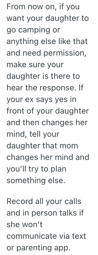 Screenshot 2025 07 31 at 7.53.48 AM His Ex Lied To Their Daughter About Why She Couldnt Go On A Camping Trip, So He Told Her The Truth