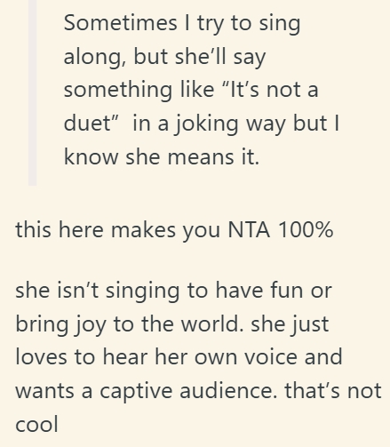 Screenshot 2 1a3d07 Her Girlfriend Is A Very Talented Singer, But She Needs A Break From The Tunes, Especially In The Car