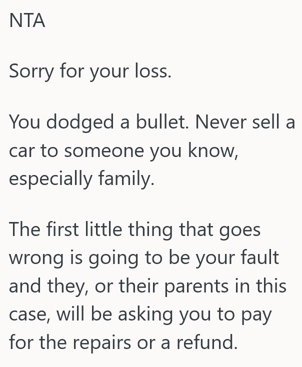 Screenshot 2 24cc1b Daughter Inherited A Car From Her Late Father, So Her Cousins Family Tried To Buy Her Other Vehicle. But When They Couldnt Come Up With The Money, She Sold It To Somebody Else And The Fam Isnt Happy About It.