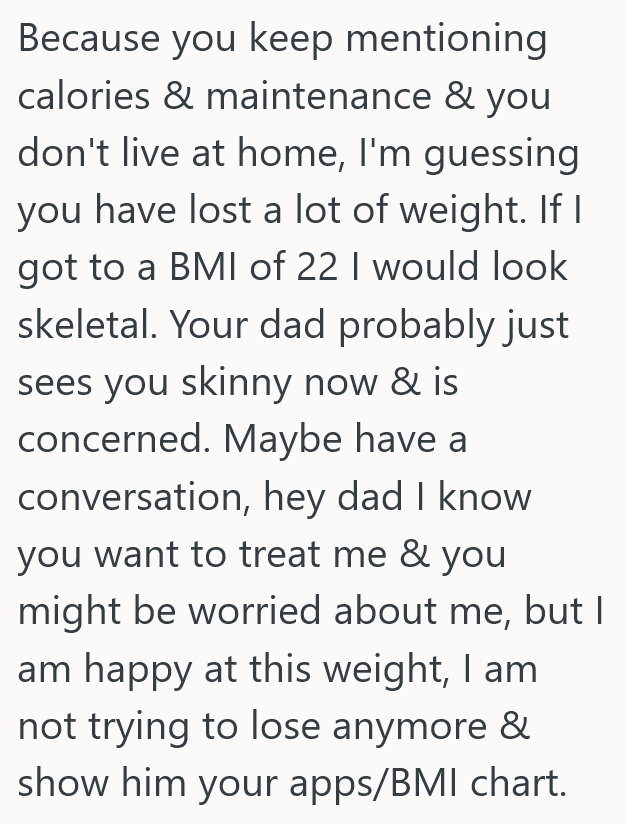 Screenshot 2 c0cc37 Her Dad Says Shes Not Eating Enough, But Its Not Clear Just How Much He Thinks Enough Would Be