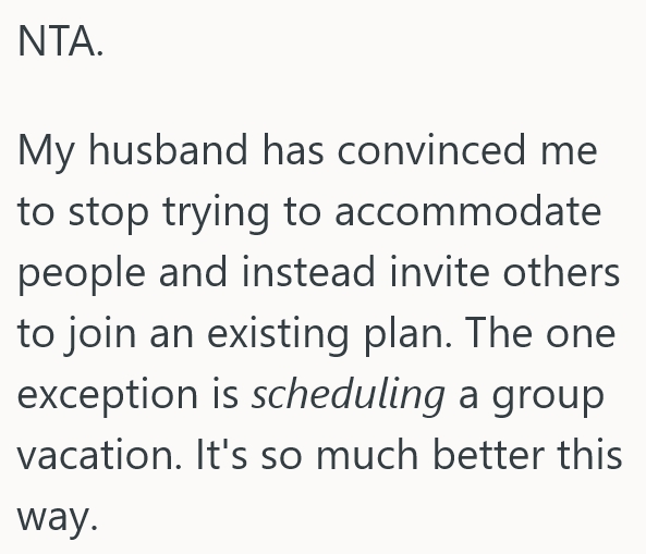 Screenshot 5 5b9916 Sibling Is Trying To Arrange A Big Family Vacation Two Years Out, But A Picky Brother Is Already Turning It Into A Contrarian Nightmare