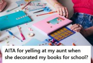 She Told Her Aunt That Her School Notebook Was Off Limits For Scrapbooking, But Her Aunt Waited Until She Fell Asleep And Decorated It Anyway