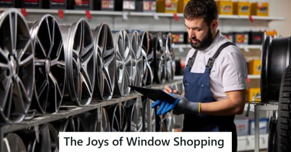 Worker at an auto parts shop