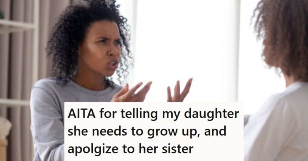 Two sisters fighting