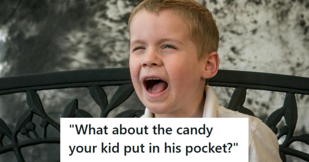 Bratty child crying because he got spanked