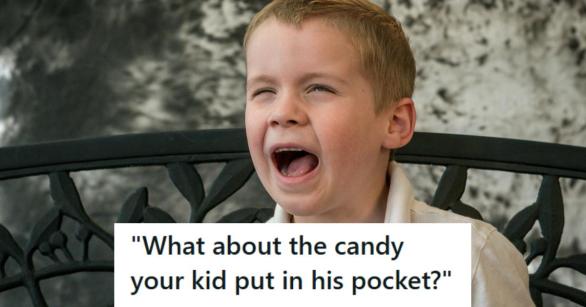 Bratty child crying because he got spanked