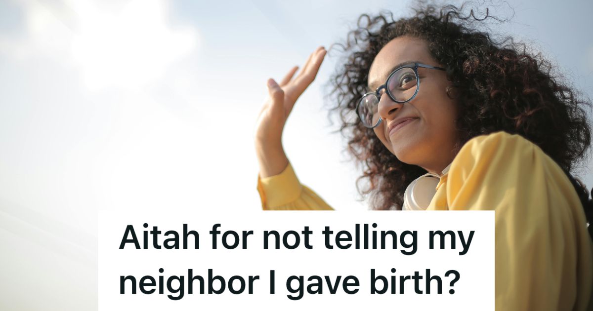 Woman waving outside