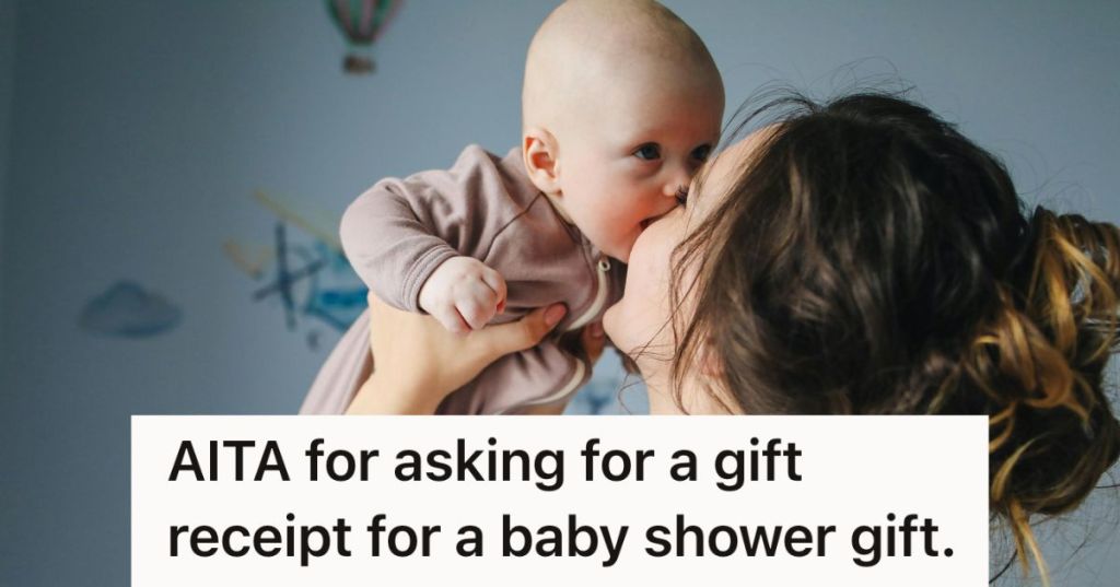 Mom kissing her baby