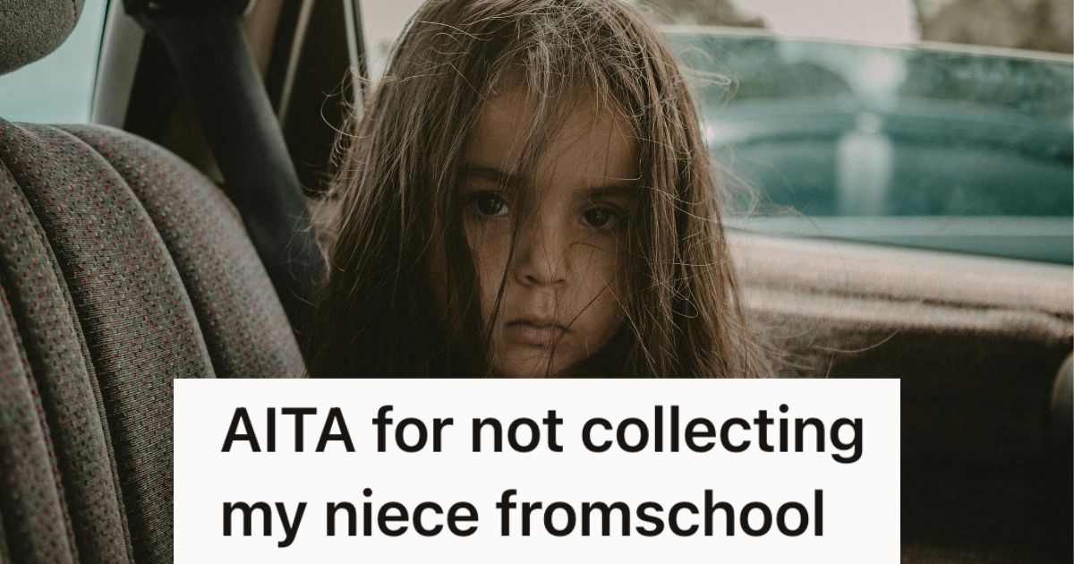 Everyone Expected Her To Pick Her Niece Up From School, And When She Didnt They Were Furious With Her Kid in car with messy hair