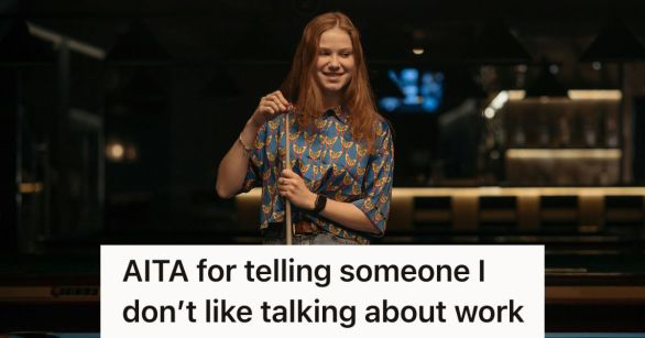 Woman playing pool and smiling