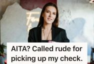 He Went To Pick Up His Paycheck When He Was Told To, But The Restaurant Hostess Gave Him An Earful Because It Was Lunchtime