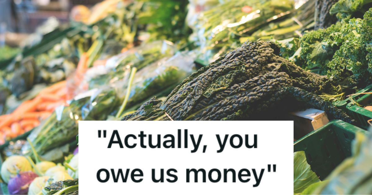 Produce in a grocery store