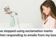 Her Boss Was Incredibly Insensitive About Her Mom’s Demise, So She Stopped Using Exclamation Marks In Her Emails To Him And He’s So Annoyed