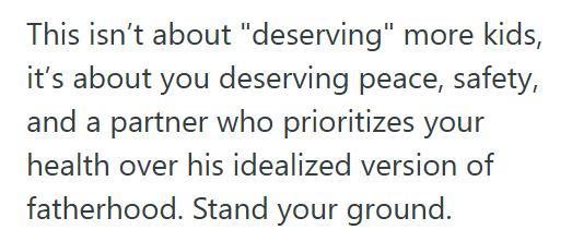 Third Child Husband Pushed For Another Baby Despite Her Warnings, So She Said No And Now He Won’t Speak To Her