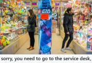 Customer Was Rude To Everyone In Line At Toys ‘R’ Us On Christmas Eve, So The Cashier “Accidentally” Scanned His Item Three Times And Sent Him Straight To The Service Desk