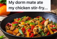 College Student Is Upset That His Roommate Ate His Leftover Stir-Fry, So He Makes An Extra Spicy Stir-Fry In Revenge