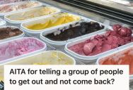 A Group Of Men Came In The Ice Cream Shop And Made Inappropriate Comments, So The Manager Kicked Them Out