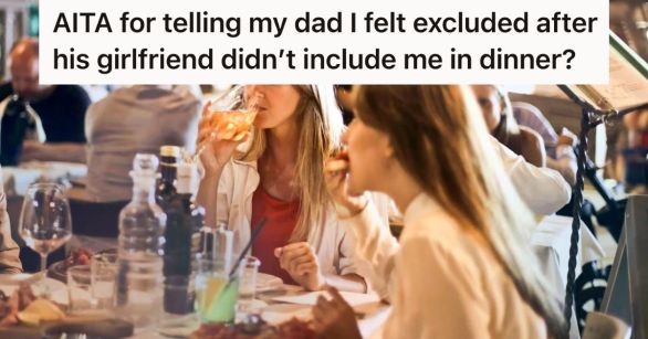 Two women dining in a restaurant