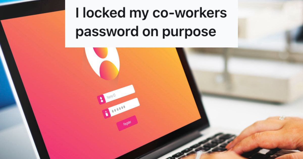 Person logging into their computer account
