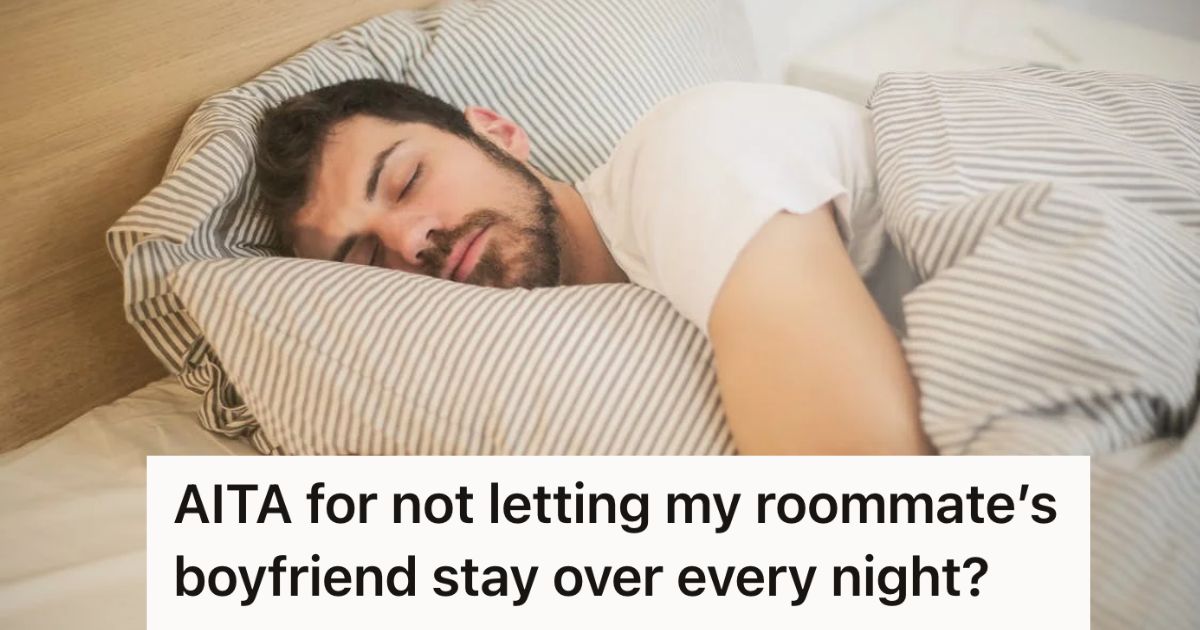 Man sleeping on a bed